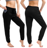 Womens Joggers with Pockets, Drawstring Sweatpants